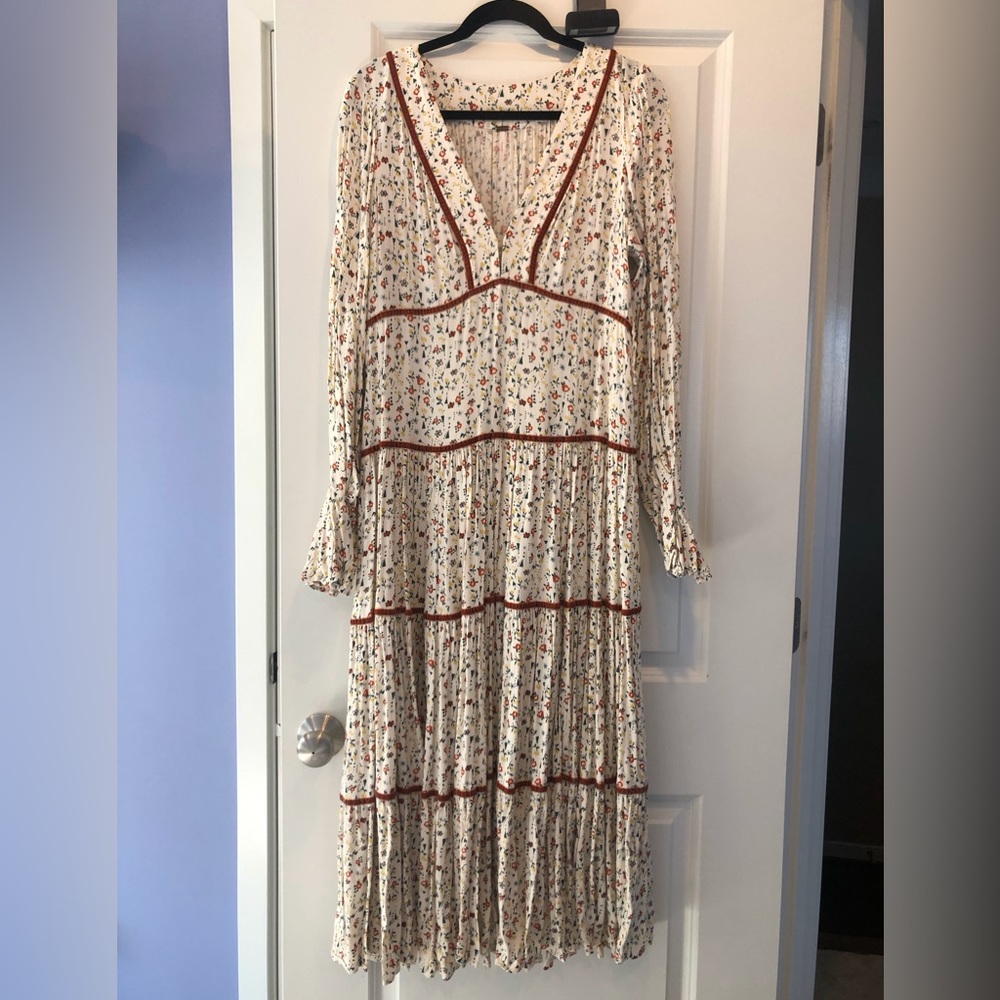 Free People Maxi Dress floral size 10